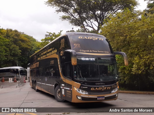 Auto Viação Gadotti 3700 na cidade de São Paulo, São Paulo, Brasil, por Andre Santos de Moraes. Número da foto: #10859794.