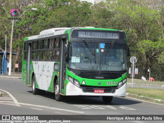 VB Transportes e Turismo 3273 na cidade de Campinas, São Paulo, Brasil, por Henrique Alves de Paula Silva. Número da foto: #10858908.