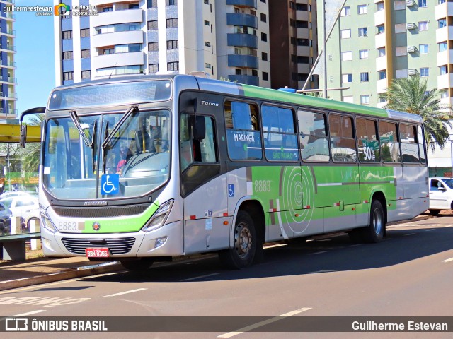 Viação Garcia 8883 na cidade de Maringá, Paraná, Brasil, por Guilherme Estevan. Número da foto: #10858339.