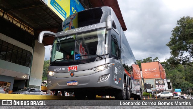 Auto Viação 1001 RJ 108.311 na cidade de Nova Friburgo, Rio de Janeiro, Brasil, por Leonardo Correa Gomes Martins. Número da foto: #10862996.