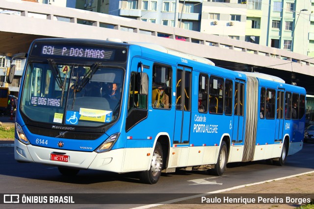 Auto Viação Navegantes 6144 na cidade de Porto Alegre, Rio Grande do Sul, Brasil, por Paulo Henrique Pereira Borges. Número da foto: #10862499.