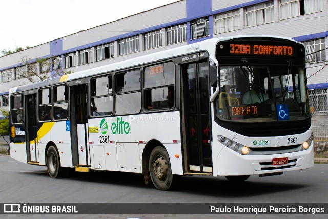 Viação Elite 2361 na cidade de Volta Redonda, Rio de Janeiro, Brasil, por Paulo Henrique Pereira Borges. Número da foto: #10862487.