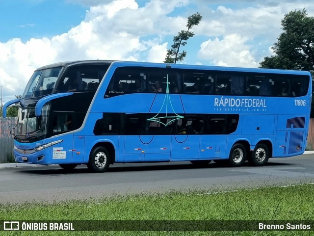 Rápido Federal 11806 na cidade de Brasília, Distrito Federal, Brasil, por Brenno Santos. Número da foto: #10860576.