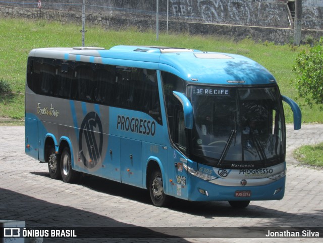 Auto Viação Progresso 6105 na cidade de João Pessoa, Paraíba, Brasil, por Jonathan Silva. ID da foto: 10861240.