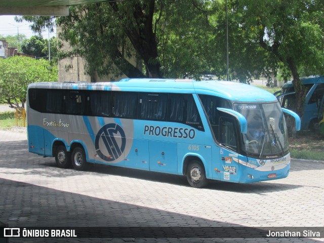 Auto Viação Progresso 6105 na cidade de João Pessoa, Paraíba, Brasil, por Jonathan Silva. ID da foto: 10861239.