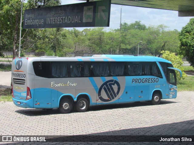 Auto Viação Progresso 6105 na cidade de João Pessoa, Paraíba, Brasil, por Jonathan Silva. ID da foto: 10861237.