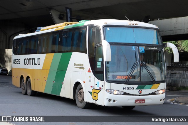 Empresa Gontijo de Transportes 14535 na cidade de Belo Horizonte, Minas Gerais, Brasil, por Rodrigo Barraza. ID da foto: 10861994.