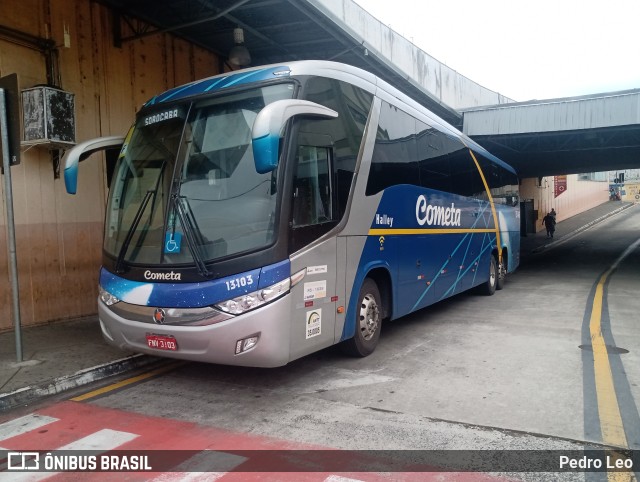 Viação Cometa 13103 na cidade de Sorocaba, São Paulo, Brasil, por Pedro Leo. ID da foto: 10861659.