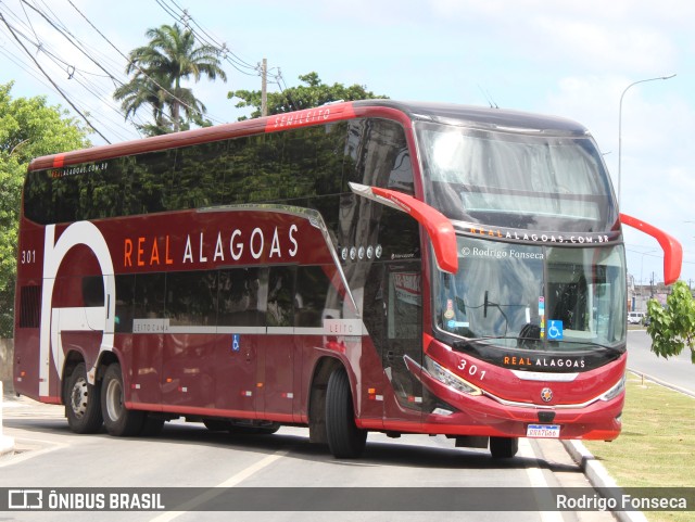 Real Alagoas de Viação 301 na cidade de Maceió, Alagoas, Brasil, por Rodrigo Fonseca. ID da foto: 10861774.