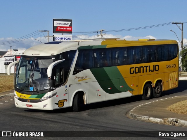 Empresa Gontijo de Transportes 18570 na cidade de Vitória da Conquista, Bahia, Brasil, por Rava Ogawa. ID da foto: 10864134.