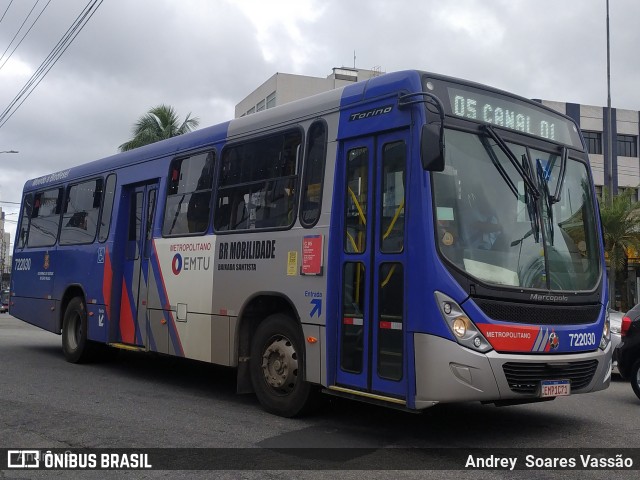 BR Mobilidade Baixada Santista 722030 na cidade de São Vicente, São Paulo, Brasil, por Andrey  Soares Vassão. Número da foto: #10864972.