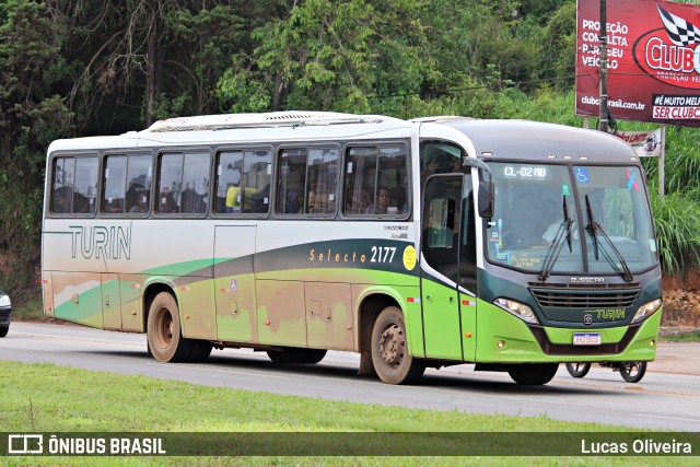 Turin Transportes 2177 na cidade de Conselheiro Lafaiete, Minas Gerais, Brasil, por Lucas Oliveira. ID da foto: 10864576.