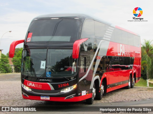 Lirabus 23104 na cidade de Campinas, São Paulo, Brasil, por Henrique Alves de Paula Silva. Número da foto: #10863621.