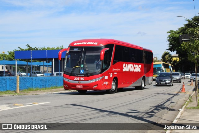 Viação Santa Cruz 205160 na cidade de São Paulo, São Paulo, Brasil, por Jonathan Silva. ID da foto: 10863917.