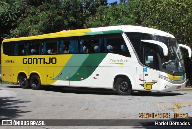 Empresa Gontijo de Transportes 18545 na cidade de São Paulo, São Paulo, Brasil, por Hariel Bernades. ID da foto: 10863720.