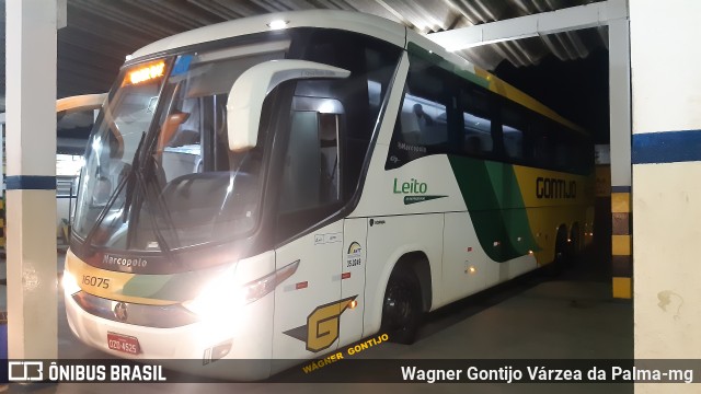 Empresa Gontijo de Transportes 16075 na cidade de Pirapora, Minas Gerais, Brasil, por Wagner Gontijo Várzea da Palma-mg. ID da foto: 10864582.