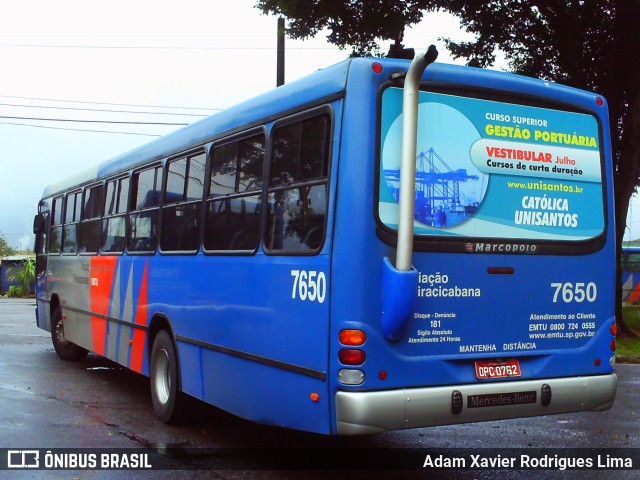 Viação Piracicabana 7650 na cidade de Cubatão, São Paulo, Brasil, por Adam Xavier Rodrigues Lima. Número da foto: #10863504.