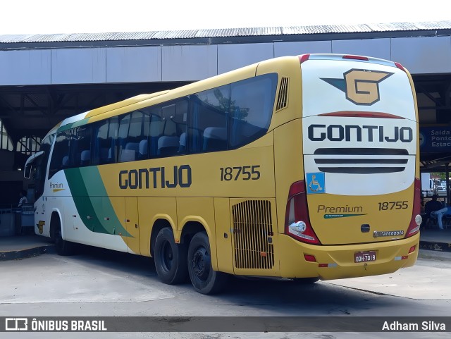 Empresa Gontijo de Transportes 18755 na cidade de Camaçari, Bahia, Brasil, por Adham Silva. ID da foto: 10863365.