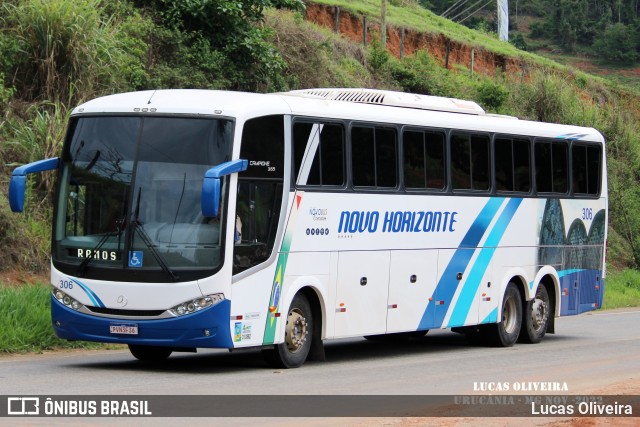 Viação Novo Horizonte 306 na cidade de Urucânia, Minas Gerais, Brasil, por Lucas Oliveira. ID da foto: 10864751.