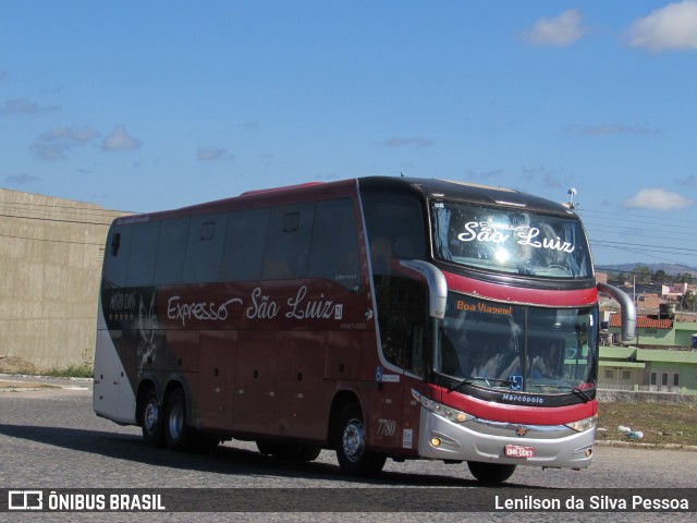 Expresso São Luiz 7780 na cidade de Caruaru, Pernambuco, Brasil, por Lenilson da Silva Pessoa. Número da foto: #10866640.