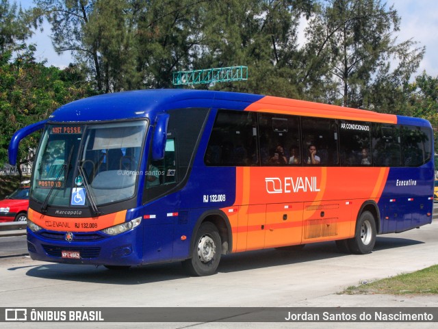 Evanil Transportes e Turismo RJ 132.008 na cidade de Rio de Janeiro, Rio de Janeiro, Brasil, por Jordan Santos do Nascimento. Número da foto: #10867686.