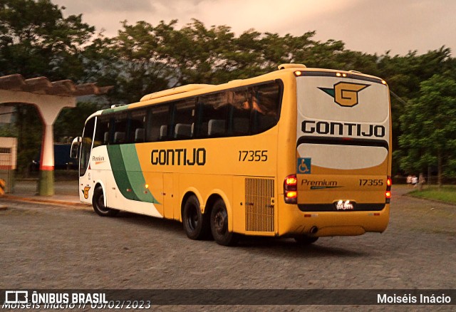 Empresa Gontijo de Transportes 17355 na cidade de Cubatão, São Paulo, Brasil, por Moiséis Inácio. Número da foto: #10869624.