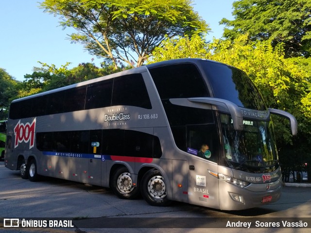 Auto Viação 1001 RJ 108.683 na cidade de São Paulo, São Paulo, Brasil, por Andrey  Soares Vassão. ID da foto: 10868910.