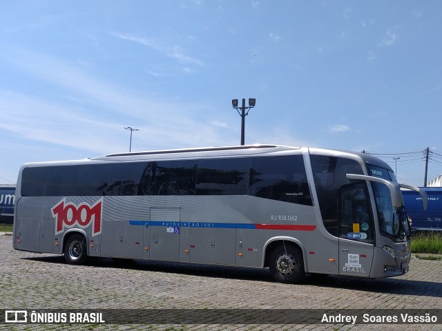 Auto Viação 1001 RJ 108.062 na cidade de Santos, São Paulo, Brasil, por Andrey  Soares Vassão. ID da foto: 10868837.