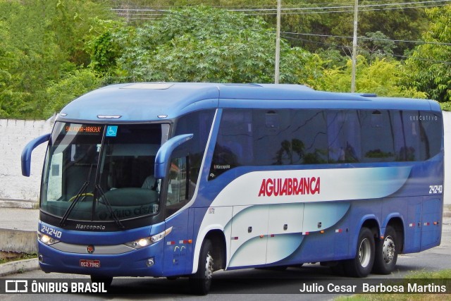 Viação Águia Branca 24240 na cidade de Aracaju, Sergipe, Brasil, por Julio Cesar  Barbosa Martins. Número da foto: #10868230.