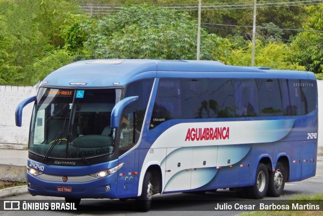 Viação Águia Branca 24240 na cidade de Aracaju, Sergipe, Brasil, por Julio Cesar  Barbosa Martins. ID da foto: 10868230.