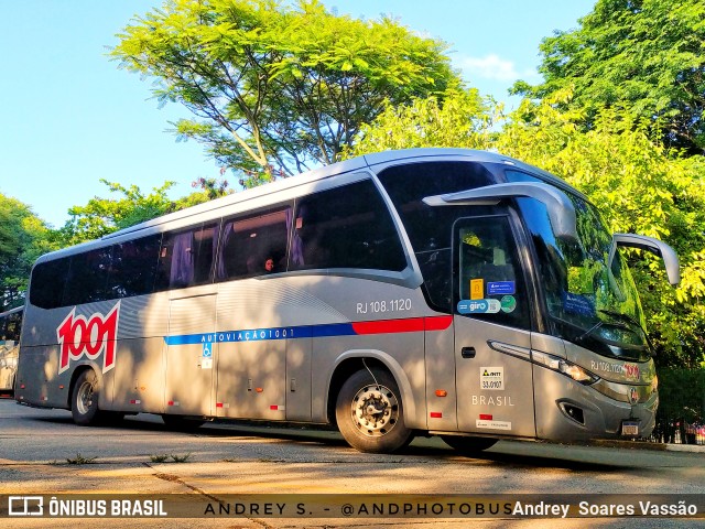 Auto Viação 1001 RJ 108.1120 na cidade de São Paulo, São Paulo, Brasil, por Andrey  Soares Vassão. Número da foto: #10870738.