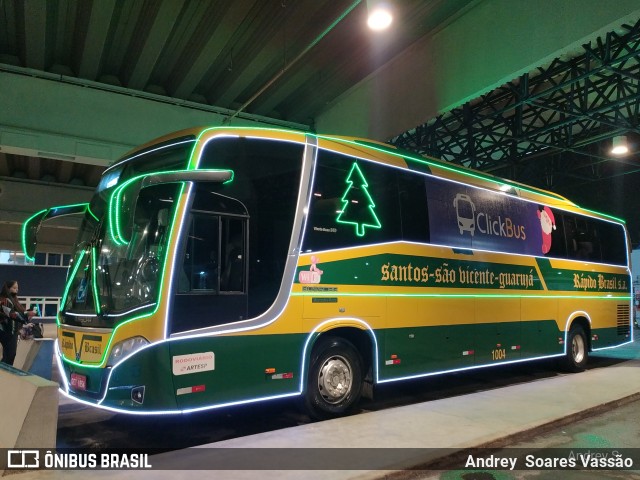 Viação Rápido Brasil 1004 na cidade de Santos, São Paulo, Brasil, por Andrey  Soares Vassão. Número da foto: #10868884.