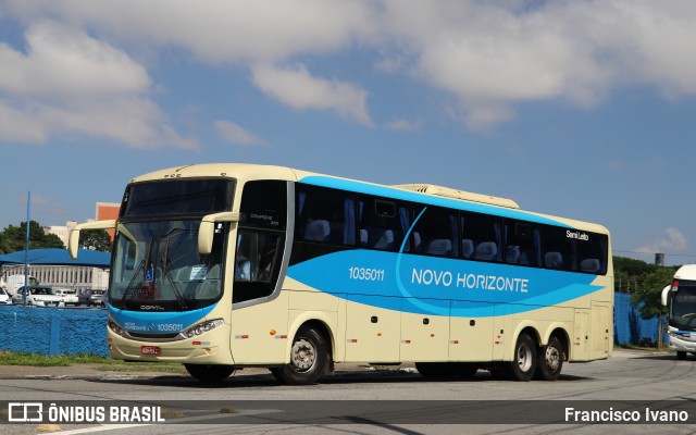 Viação Novo Horizonte 1035011 na cidade de São Paulo, São Paulo, Brasil, por Francisco Ivano. ID da foto: 10868613.