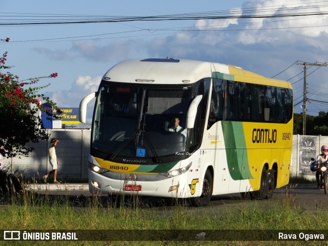 Empresa Gontijo de Transportes 18840 na cidade de Vitória da Conquista, Bahia, Brasil, por Rava Ogawa. ID da foto: 10868819.