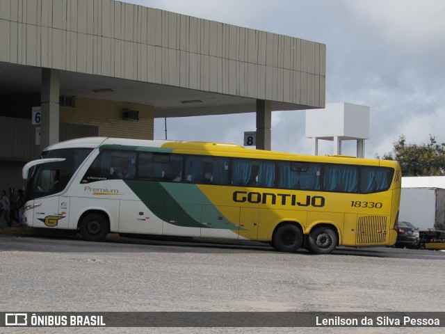 Empresa Gontijo de Transportes 18330 na cidade de Caruaru, Pernambuco, Brasil, por Lenilson da Silva Pessoa. ID da foto: 10870603.