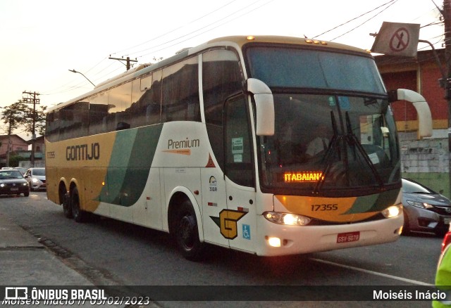 Empresa Gontijo de Transportes 17355 na cidade de Cubatão, São Paulo, Brasil, por Moiséis Inácio. Número da foto: #10869610.