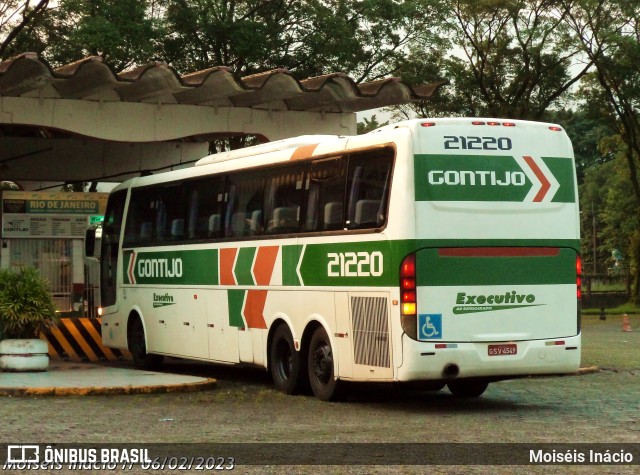 Empresa Gontijo de Transportes 21220 na cidade de Cubatão, São Paulo, Brasil, por Moiséis Inácio. ID da foto: 10869647.