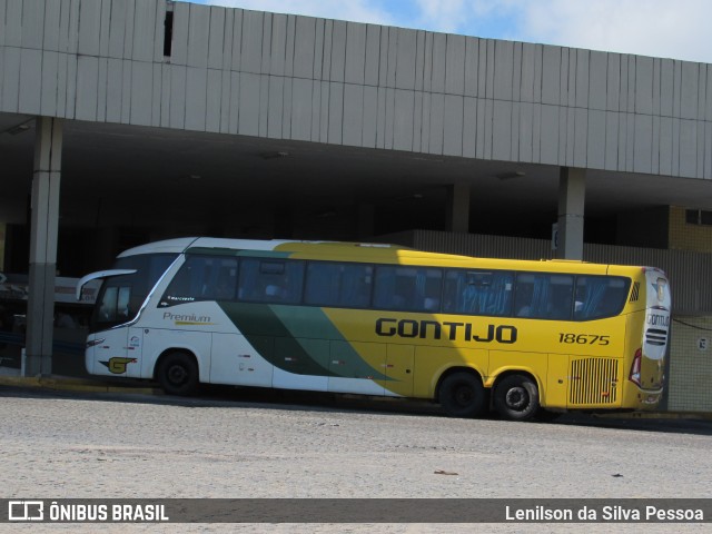 Empresa Gontijo de Transportes 18675 na cidade de Caruaru, Pernambuco, Brasil, por Lenilson da Silva Pessoa. ID da foto: 10870549.