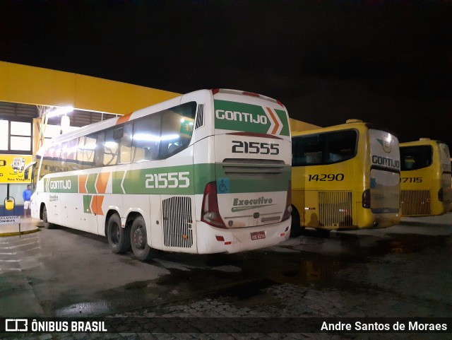 Empresa Gontijo de Transportes 21555 na cidade de Perdões, Minas Gerais, Brasil, por Andre Santos de Moraes. ID da foto: 10868508.