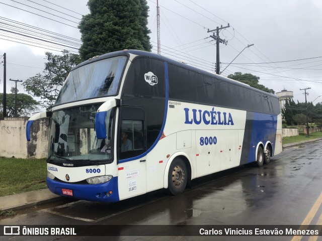 Lucélia Transportes 8000 na cidade de Guarapuava, Paraná, Brasil, por Carlos Vinicius Estevão Menezes. ID da foto: 10869162.