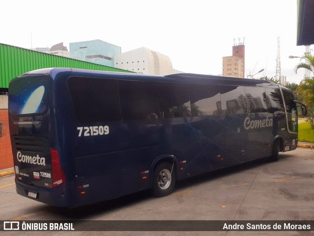 Viação Cometa 721509 na cidade de São Paulo, São Paulo, Brasil, por Andre Santos de Moraes. ID da foto: 10868525.