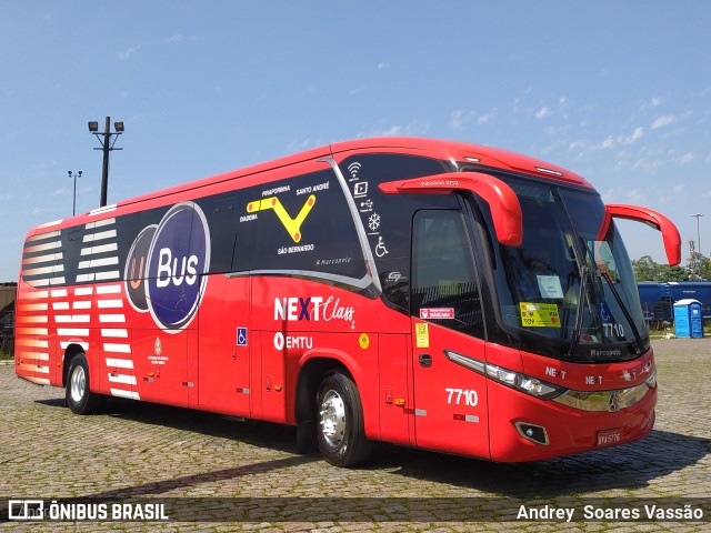 Next Mobilidade - ABC Sistema de Transporte 7710 na cidade de Santos, São Paulo, Brasil, por Andrey  Soares Vassão. ID da foto: 10868856.