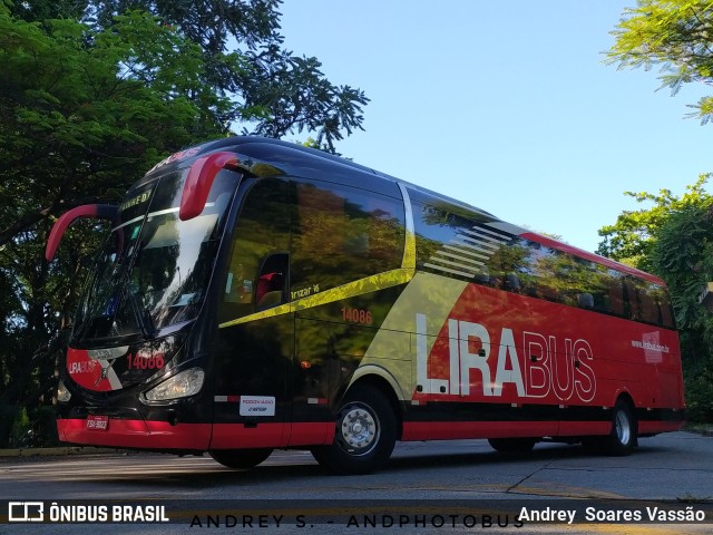 Lirabus 14086 na cidade de São Paulo, São Paulo, Brasil, por Andrey  Soares Vassão. Número da foto: #10870712.