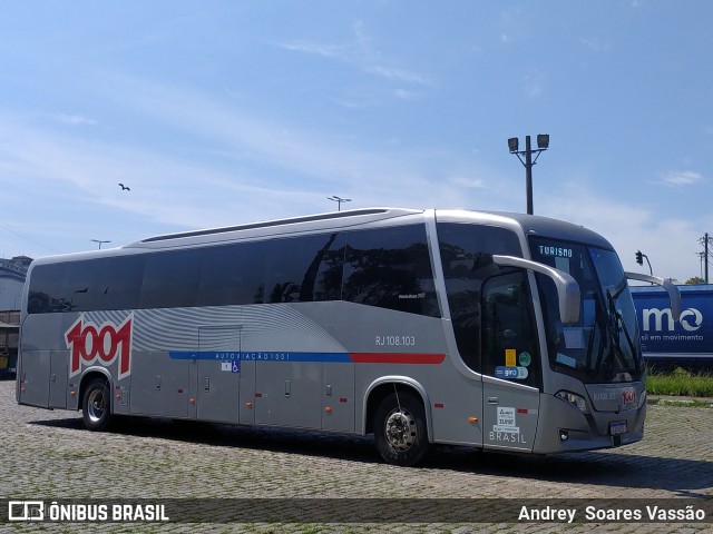 Auto Viação 1001 RJ 108.103 na cidade de Santos, São Paulo, Brasil, por Andrey  Soares Vassão. Número da foto: #10868851.