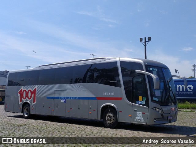 Auto Viação 1001 RJ 108.103 na cidade de Santos, São Paulo, Brasil, por Andrey  Soares Vassão. ID da foto: 10868851.