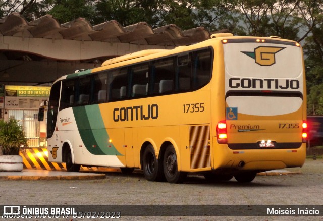 Empresa Gontijo de Transportes 17355 na cidade de Cubatão, São Paulo, Brasil, por Moiséis Inácio. ID da foto: 10869615.