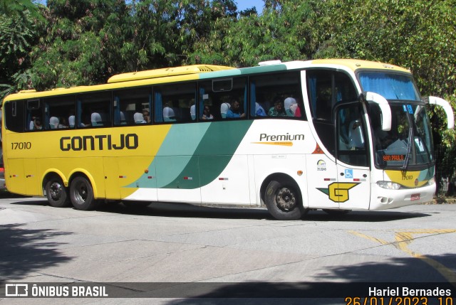 Empresa Gontijo de Transportes 17010 na cidade de São Paulo, São Paulo, Brasil, por Hariel Bernades. ID da foto: 10870843.