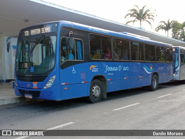 Viação Joana D´arc 1011 na cidade de Colatina, Espírito Santo, Brasil, por Danilo Moraes. ID da foto: 10873101.