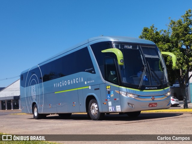 Viação Garcia 8155 na cidade de Cascavel, Paraná, Brasil, por Carlos Campos. ID da foto: 10872609.