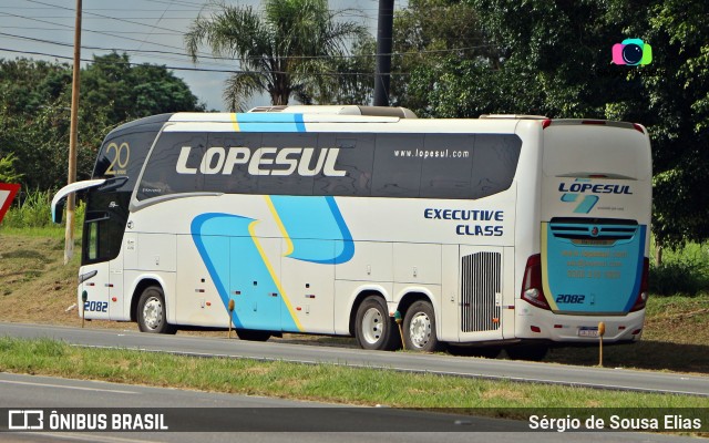 LopeSul Transportes - Lopes e Oliveira Transportes e Turismo - Lopes Sul 2082 na cidade de Limeira, São Paulo, Brasil, por Sérgio de Sousa Elias. Número da foto: #10873089.
